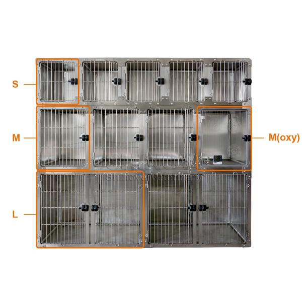 Stainless Steel Modular Cage (round corner)